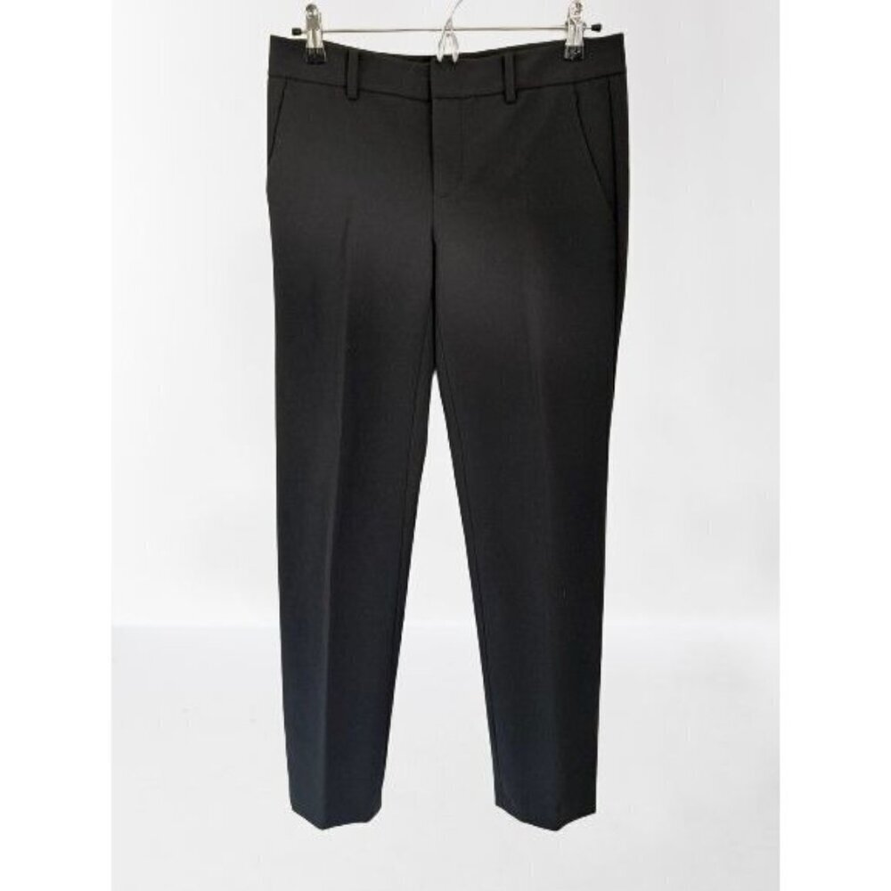 VINCE Strait Leg Trousers Preppy Gray Brown Pockets Size 4